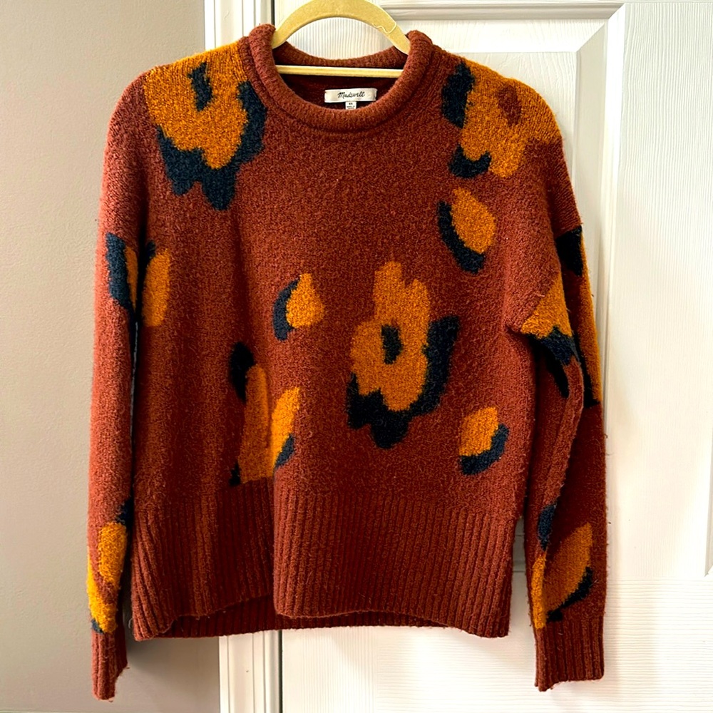 Madewell Leopard Pullover Sweater